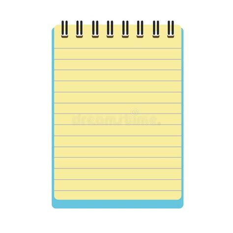 Notepad Vector Stock Vector Illustration Of Clear Binder 47792852