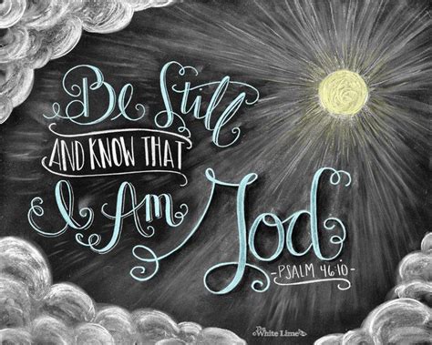 Scripture Art Bible Verse Art Be Still And Know That I Am Etsy