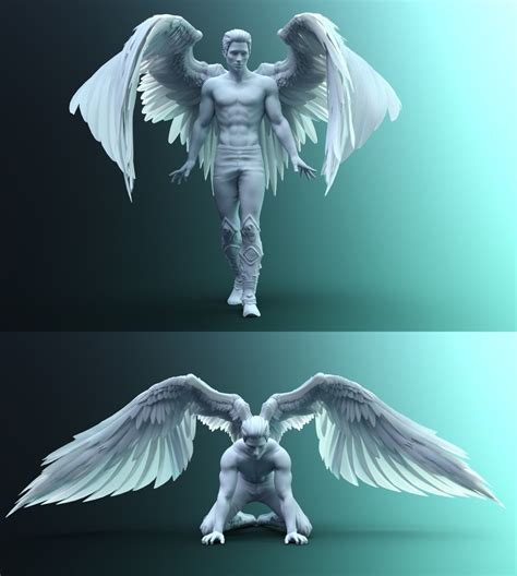 Sacrosanct Poses And Expressions For Genesis 8 And Morningstar Wings 3d Models And 3d
