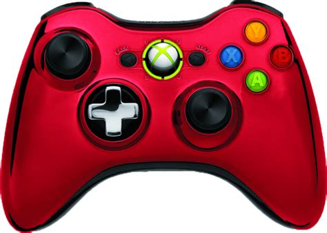 Red Chrome Xbox 360 Controller Psd Official Psds