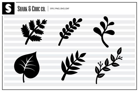 Leaves Silhouette Files Leaves Svg Files Leaves Files For Cricut Leaves