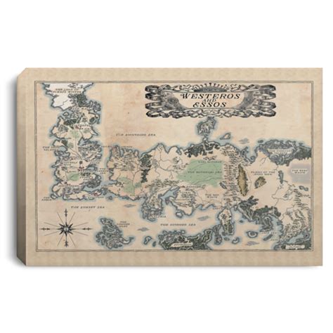 Game Of Thrones Westeros Map Canvas Or Poster Hg Tycloset™