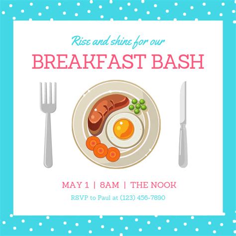 Customize 51 Breakfast Invitation Templates Online Canva