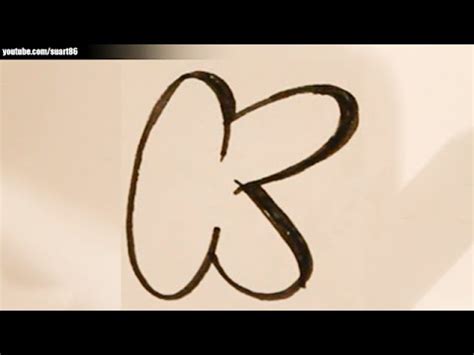 Thank you for reading this. How to draw bubble letter K - YouTube