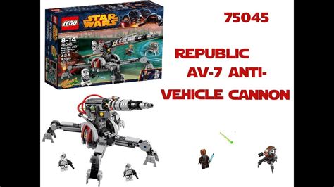 Lego Star Wars 75045 Republic Av 7 Anti Vehicle Cannon™ Review Youtube