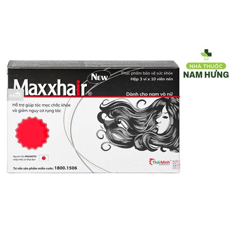 Viên Uống Maxxhair New Thái Minh Hộp 30 Viên Shopee Việt Nam