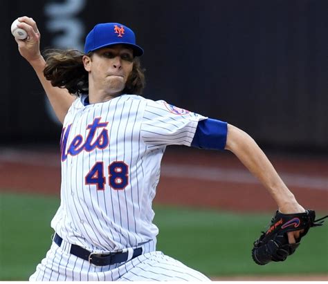 New York Mets Starting Pitcher Jacob Degrom First Pitch At Home Opener