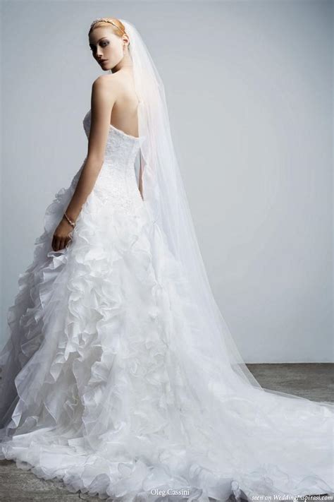 Oleg cassini cwg672 white lace aline wedding gown. Oleg Cassini Wedding Gowns | Wedding Inspirasi