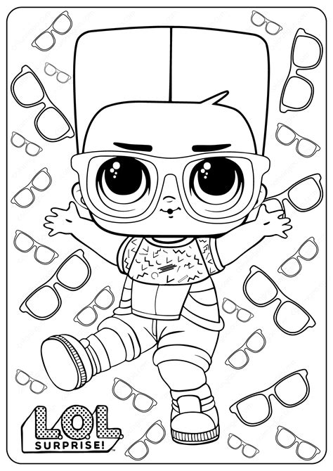 Cute Boy Lol Boy Coloring Pages Thekidsworksheet