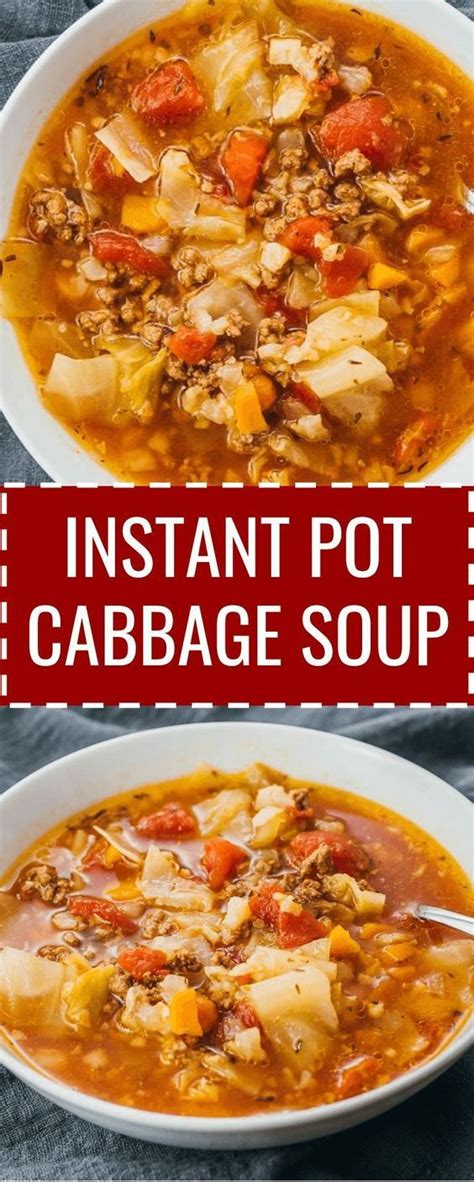 When making instant pot hamburger soup at home, you really need to have the following amazon affiliate tools on hand. Instant Pot Cabbage Soup With Beef (Pressure Cooker) # ...