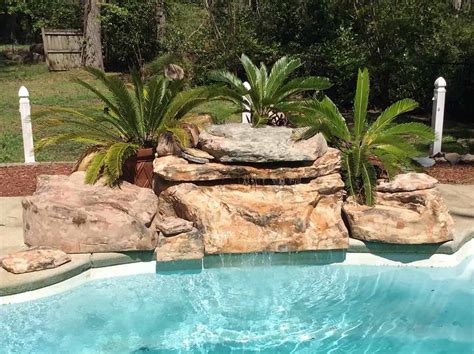 Tennessee Ledger Faux Rock Swimming Pool Waterfall Kit