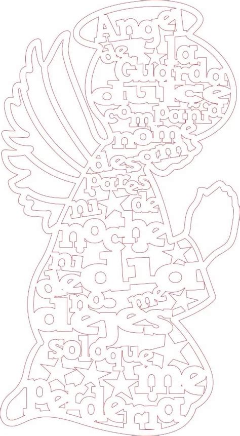 El padre nuestro o padrenuestro es el nombre asignado para la oración que jesucristo elaboró de acuerdo con lo relatado en los evangelios de mateo y lucas. Vector Oración Angel Guarda Y Padre Nuestro Cnc Corte ...