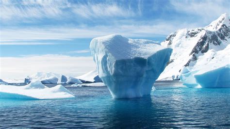 Download Wallpaper 1920x1080 Iceberg Antarctica Ice Floe Ocean Full