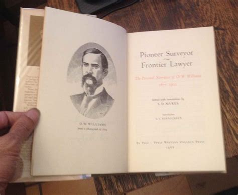 Pioneer Surveyorfrontier Lawyer The Personal Narrative Of Ow