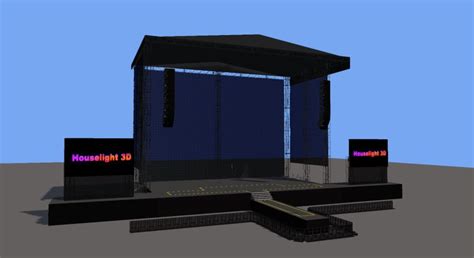 Stage Layer Simple Houselight 3d