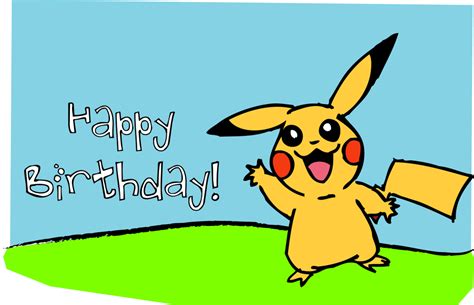 Birthday Pikachu By Voodoomagic On Deviantart