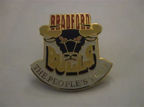 Rare Old Bradford Bulls Rugby League Football Club Enamel Press Pin Badge 457 Picclick
