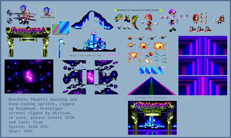 The Spriters Resource Full Sheet View Knuckles Chaotix 32x