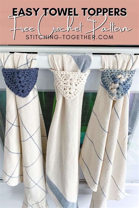 Home And Living Linens Crochet Top Hanging Towel Dishcloths And Kitchen