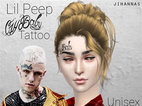 The Sims Resource Lil Peep Crybaby Tattoo