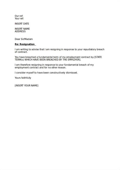Free 13 Simple Resignation Letter Samples In Ms Word Pdf