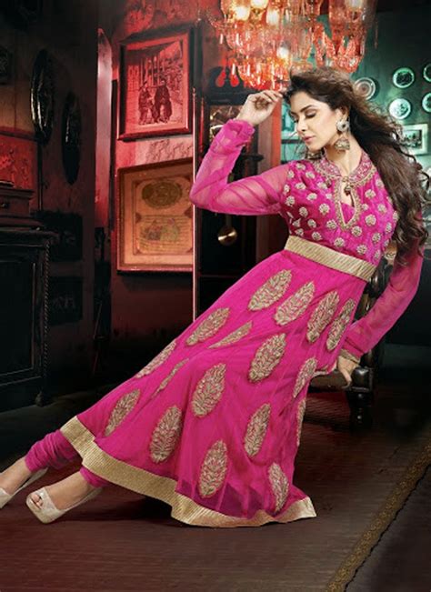 Majesty Pink Salwar Kameez Party Wear Anarkali Suits Salwar Kameez