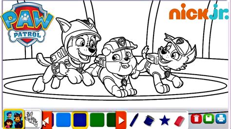 Target.com has been visited by 1m+ users in the past month Paw Patrol Nick Jr Coloring Page Chase Rubble Rocky ...