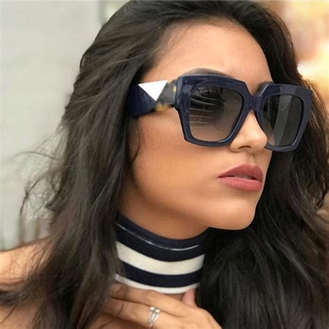 flat top oversized square sunglasses women gradient 2019 summer style classic women sun glasses