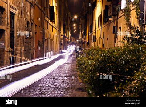 Narrow Streets Of Old Rome Stock Photo Alamy