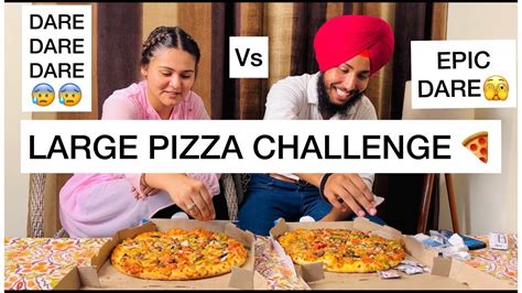 Large Pizza Challenge🍕🫣 Epic Dare😥 Simran Kalsi Vlog 13 90😇 Youtube