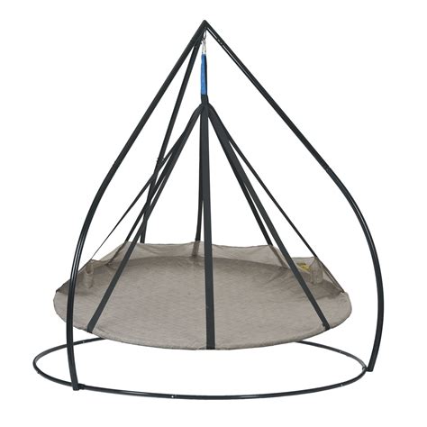 Ft Dia Hammock Flying Saucer Hanging Chair Set W Stand Brylane Home