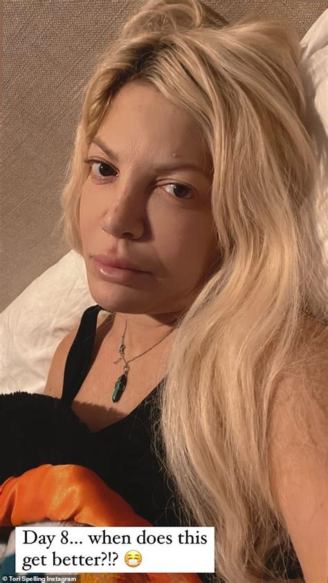 Tori Spelling Posts Makeup Free Snap To Instagram Story With Covid 19