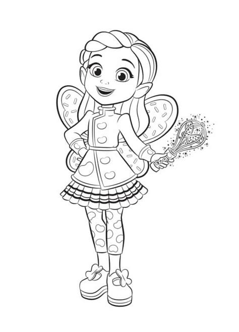 Characters From Butterbeans Cafe 1 Coloring Page Free Printable