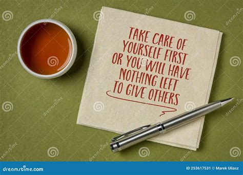 Take Care Of Yourself First Self Care Concept Stock Image Image Of