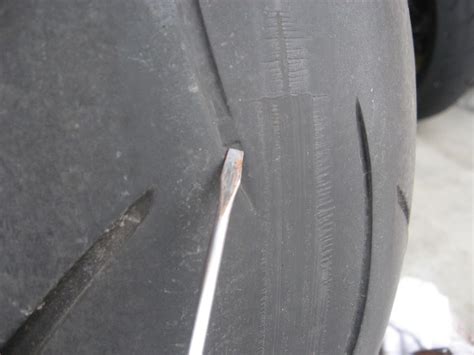 Without a pattern of grooves in a tire tread, tires would get poor traction in varying road conditions, and become almost unusable on the street. Metzeler rear tire wear pattern
