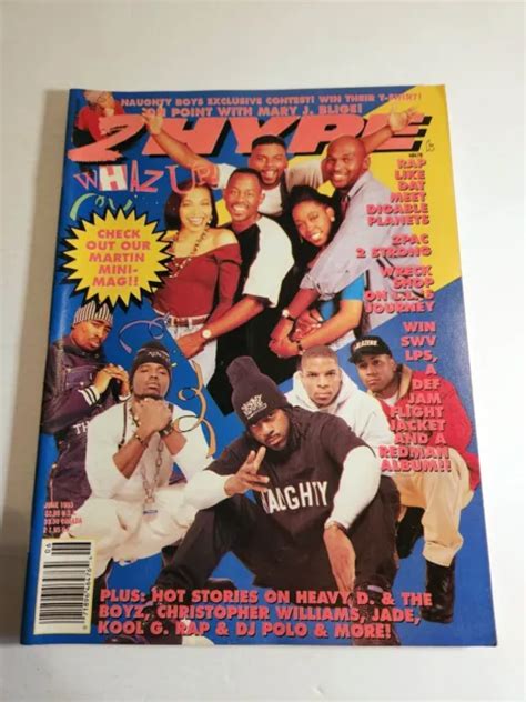 Mega Rare 2 Hype Rap Magazine June 1993 Tupac Vintage Hip Hop Rap Zine
