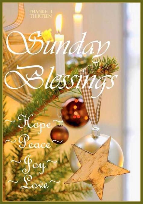 Sunday Blessingshope Peace Joy And Love Sunday Greetings Christmas