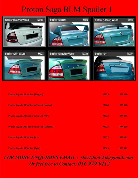 Iklan proton saga blm (2008). Skertzbodykit: Proton Saga BLM Spoiler 1