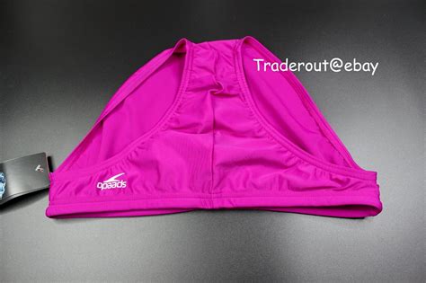 Speedo Men Levante Pink Solar Swim Brief Bikini Swimwear Size 30 32 34