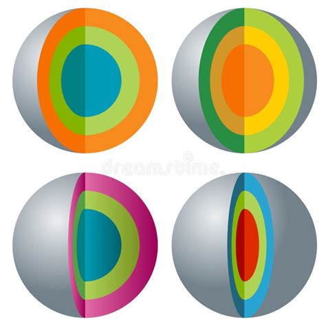 Abstract 3d Sphere Set Stock Vector Illustration Of Blue 19301490