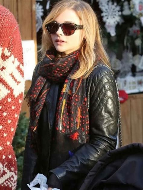 Chloë Grace Moretz If I Stay Black Leather Jacket