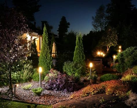 Combined with bright white spots and a muted green, this design two additional water features also provide some great lighting ideas. Garden Lighting Ideas To Upgrade Your Outdoor Space