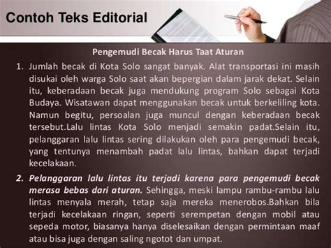 Teks Editorial Beserta Struktur Dan Kaidah Kebahasaan Tulisan Bermanfaat
