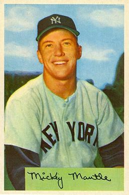 Maybe you would like to learn more about one of these? 1954 Bowman Mickey Mantle #65 Baseball Card Value Price Guide