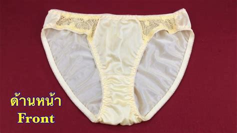 yellow nylon panties panty bikini sexy with lace japanese style size l กางเกงในเซ็กซี่ 375