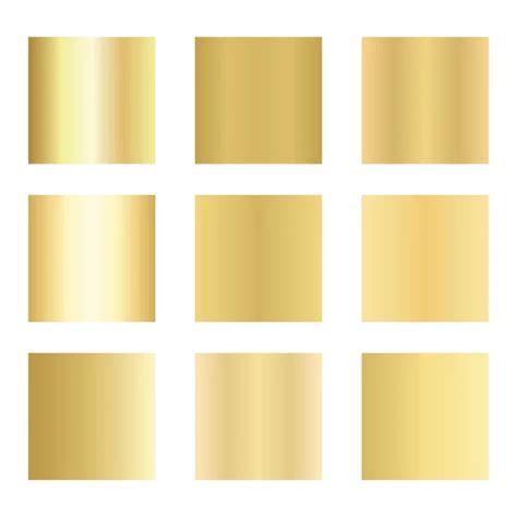 Gold Gradient Palette Swatches Vector Stock Vector Image By ©inides