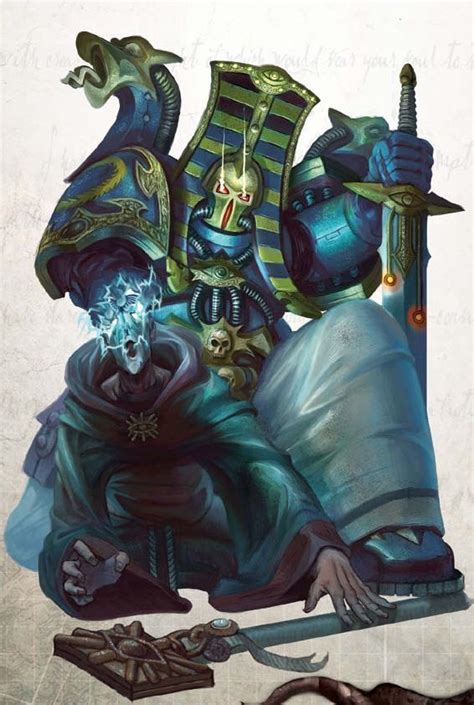 chaos sorcerer wh40k chaos artwork pinterest warhammer 40k sons and space marine
