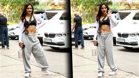 Neha Sharma S Hot Gym Outfit Social Media Oozes With Fans Going