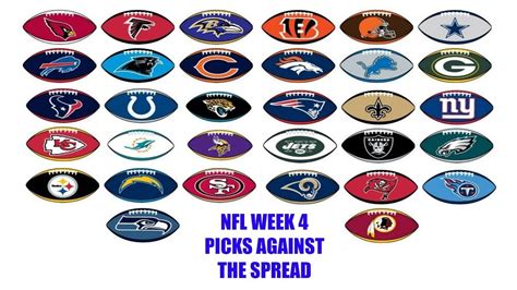 What 5 nfl games appear to be the best bets and the best picks against the spread going into week 4? NFL Week 4 Picks against the Spread! Weekly Winners plus ...