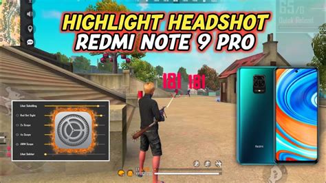 Sensitivitas Headshot Xiaomi 👽 Sensitivitas Xiaomi Redmi Note 9 Pro ⚙️
